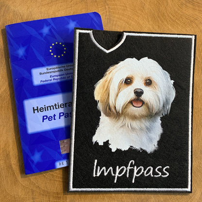 Havaneser Impfpasshülle - 7 verschiedene Motive, personalisierbar