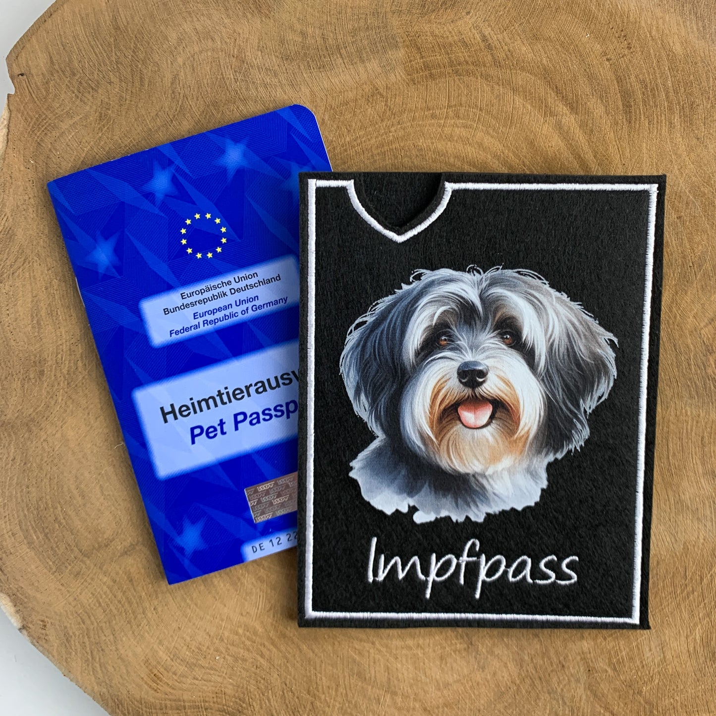 Havaneser Impfpasshülle - 7 verschiedene Motive, personalisierbar