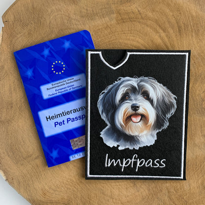 Havaneser Impfpasshülle - 7 verschiedene Motive, personalisierbar