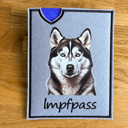 Husky Impfpasshülle - 4 verschiedene Motive, personalisierbar