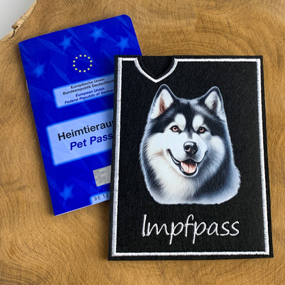 Husky Impfpasshülle - 4 verschiedene Motive, personalisierbar