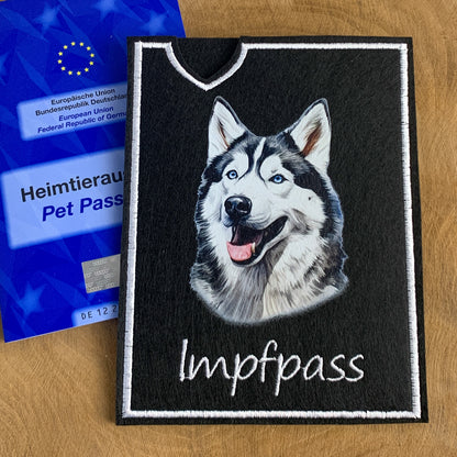 Husky Impfpasshülle - 4 verschiedene Motive, personalisierbar