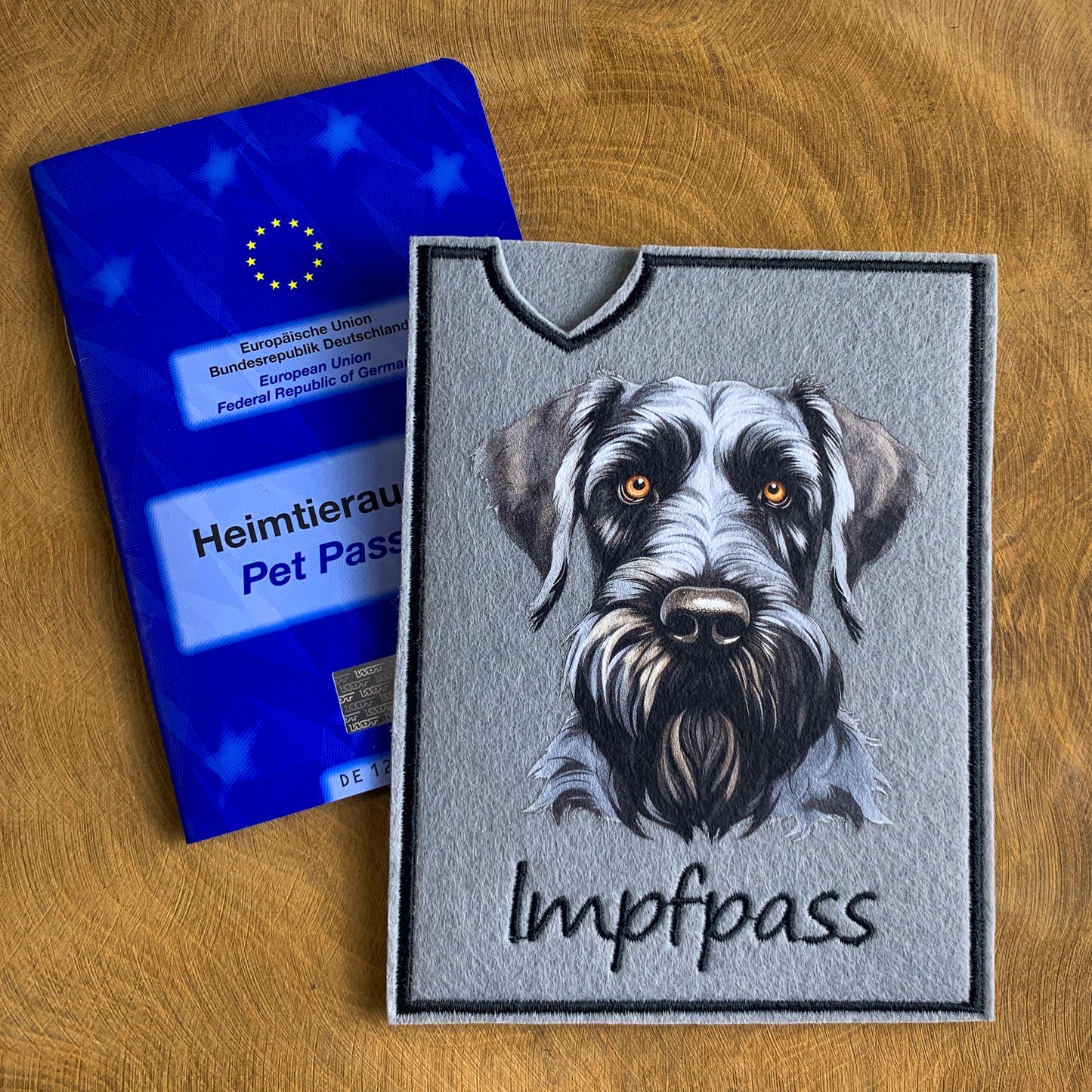 Riesenschnauzer Impfpasshülle (Motiv 1)