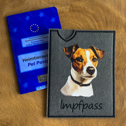Jack Russell Impfpasshülle - 7 verschiedene Motive, personalisierbar