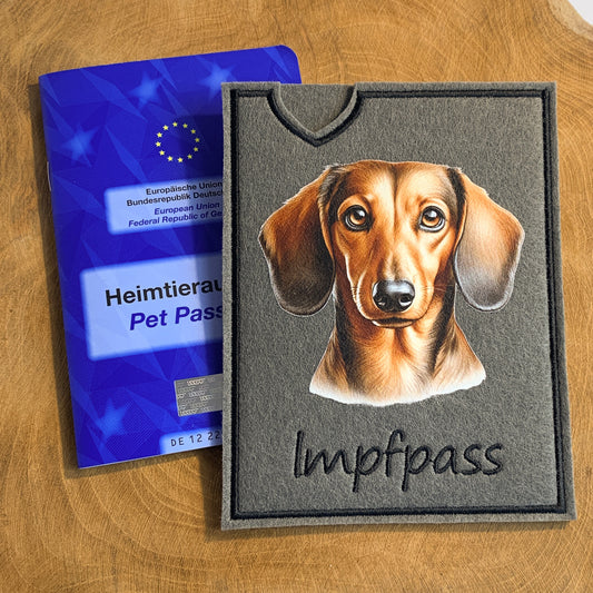 Dackel Impfpasshülle (Motiv 2)