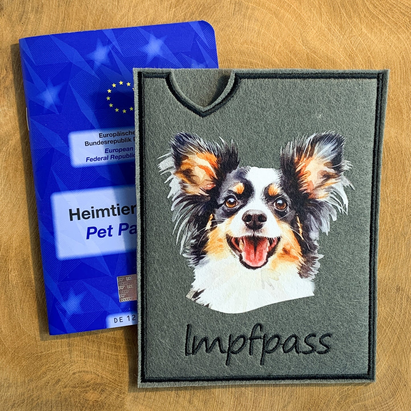 Papillon Impfpasshülle (Motiv 3)