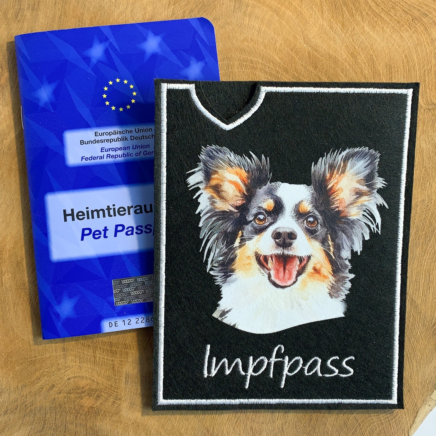 Papillon Impfpasshülle (Motiv 3)