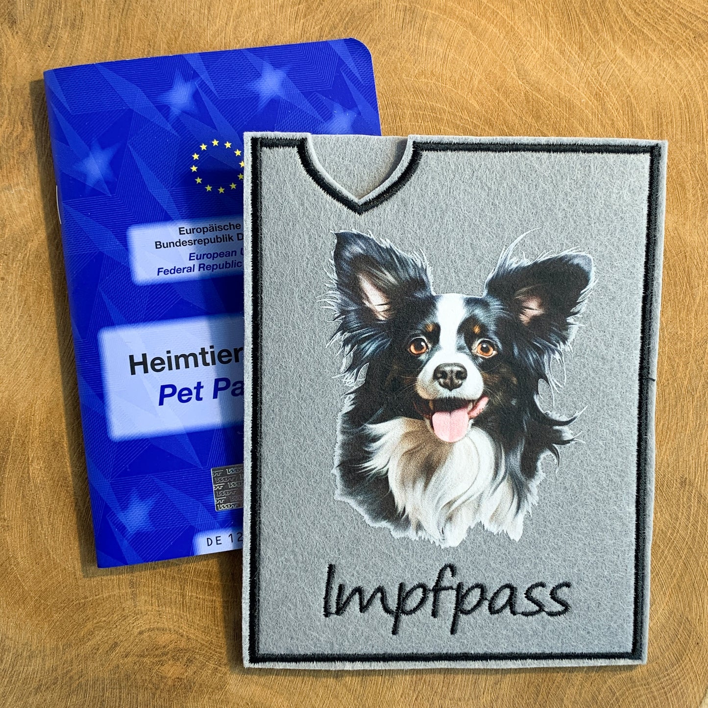 Papillon Impfpasshülle (Motiv 2)