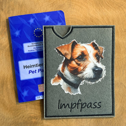 Jack Russell Impfpasshülle - 7 verschiedene Motive, personalisierbar