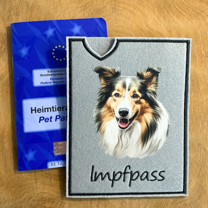 Shetland Sheepdog (Sheltie) Impfpasshülle (Motiv 4)