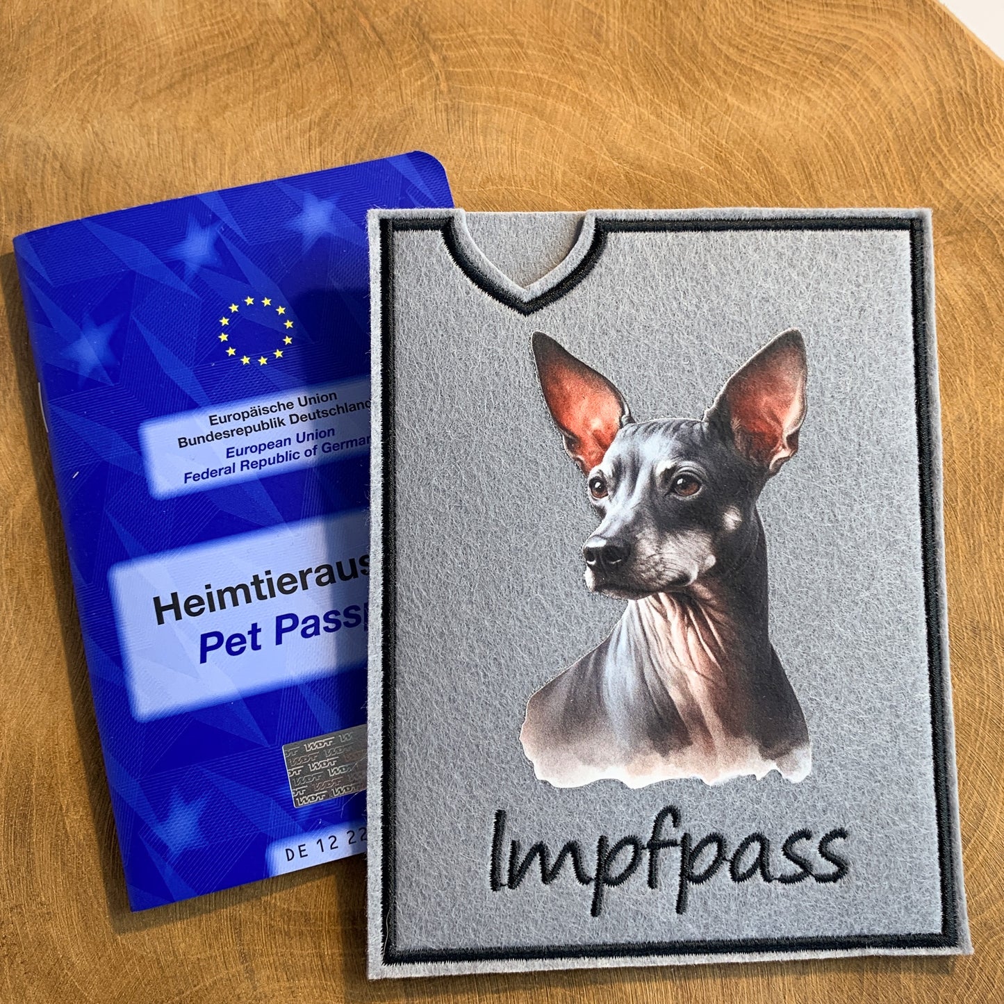 Xoloitcuintle Impfpasshülle (Motiv 1)