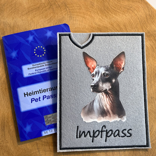 Xoloitcuintle Impfpasshülle (Motiv 1)