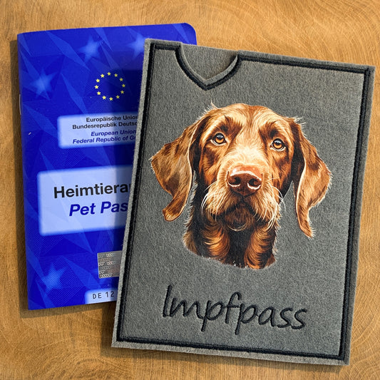 Magyar Vizsla Drahthaar Impfpasshülle (Motiv 2)