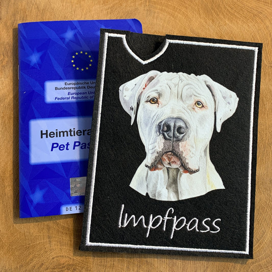 Dogo Argentino Impfpasshülle (Motiv 1)