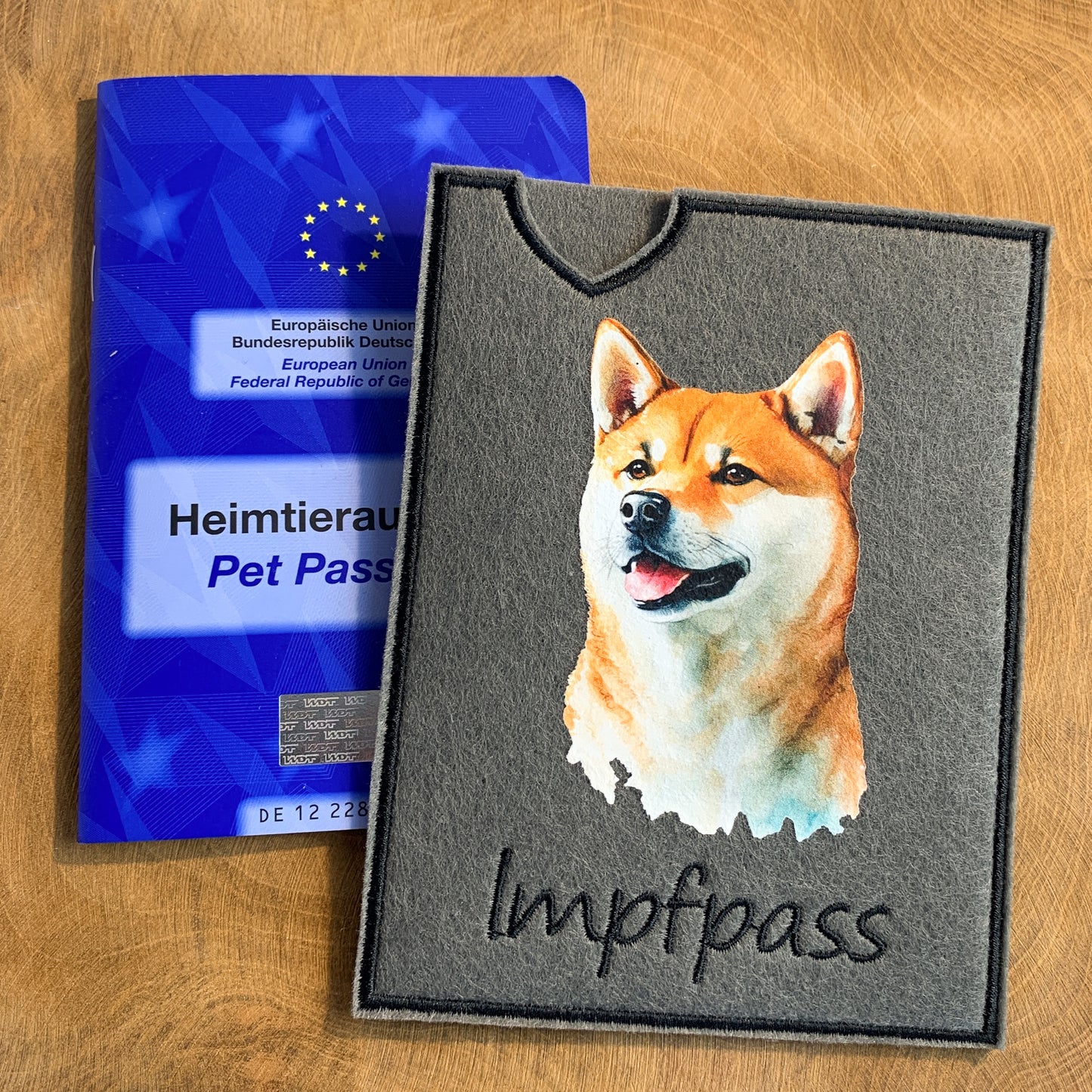 Shiba Inu Impfpasshülle (Motiv 3)