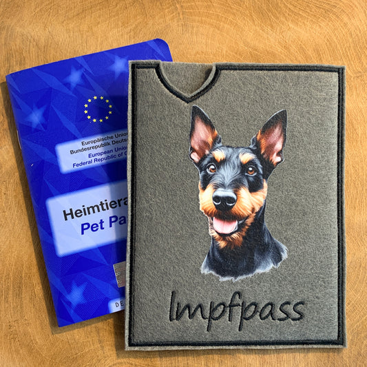 Manchester Terrier Impfpasshülle (Motiv 1)
