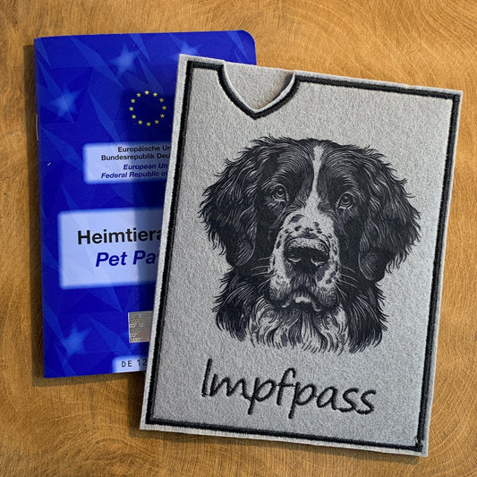 Großer Münsterländer Impfpasshülle (Motiv 2)