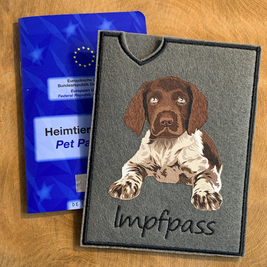 Kleiner Münsterländer Impfpasshülle