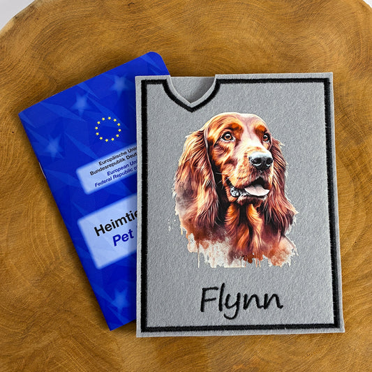 Irish Setter Impfpasshülle