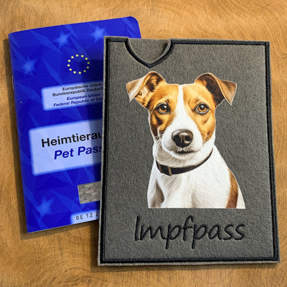 Jack Russell Impfpasshülle - 7 verschiedene Motive, personalisierbar