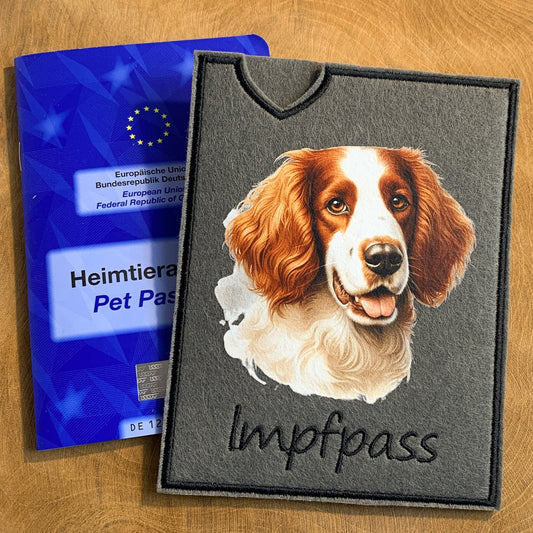 Irish Red and White Setter Impfpasshülle (Motiv 1)