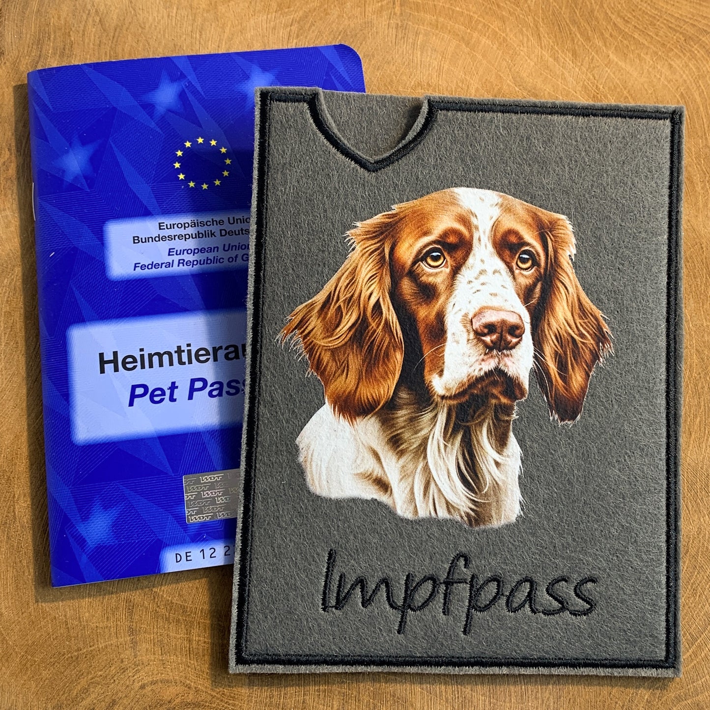 Irish Red and White Setter Impfpasshülle (Motiv 2)