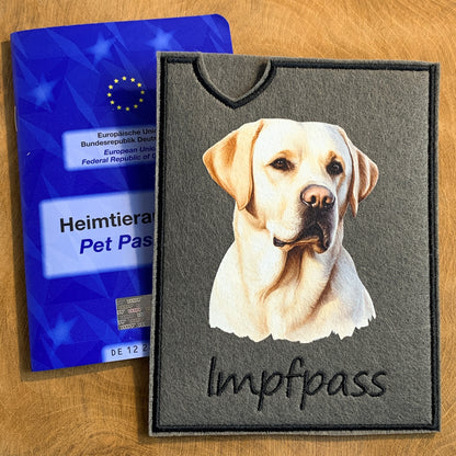 Labrador hell Impfpasshülle (Motiv 3)