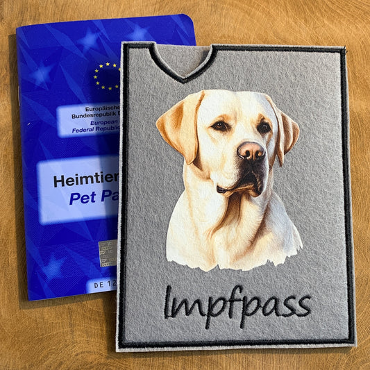 Labrador hell Impfpasshülle (Motiv 3)