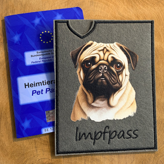Mops Impfpasshülle (Motiv 3)