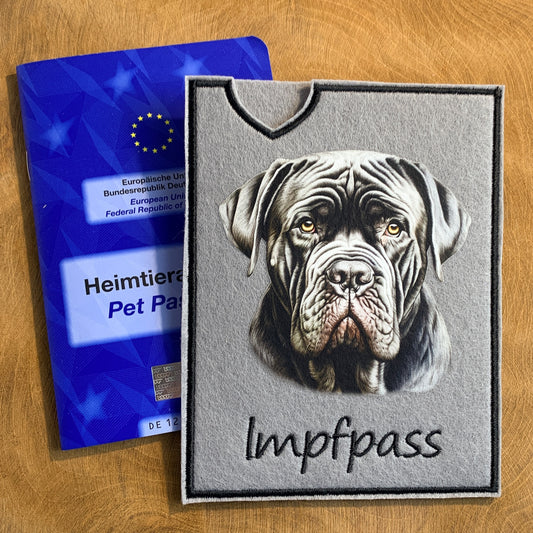 Napolitan Mastiff Impfpasshülle (Motiv 2)
