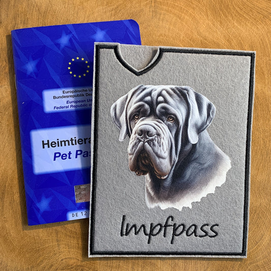 Napolitan Mastiff Impfpasshülle (Motiv 3)