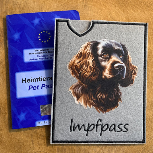 Sussex Spaniel Impfpasshülle (Motiv 3)