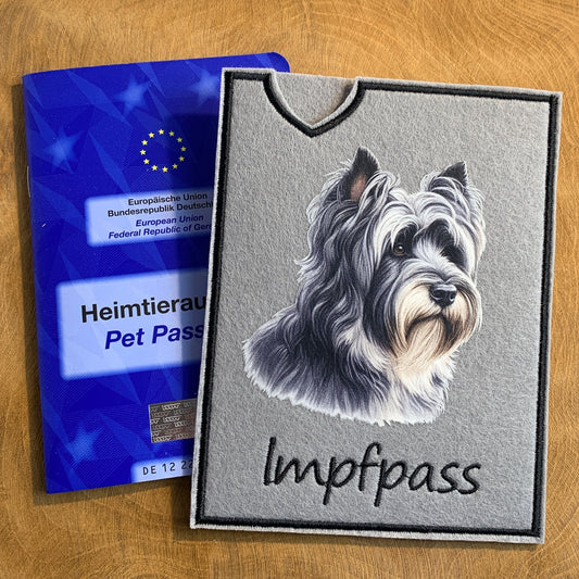 Skye Terrier Impfpasshülle (Motiv 1)