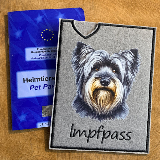 Skye Terrier Impfpasshülle (Motiv 2)