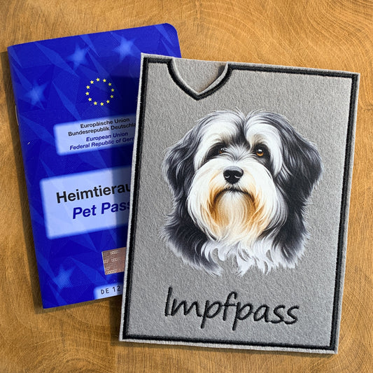Tibet Terrier Impfpasshülle (Motiv 3)