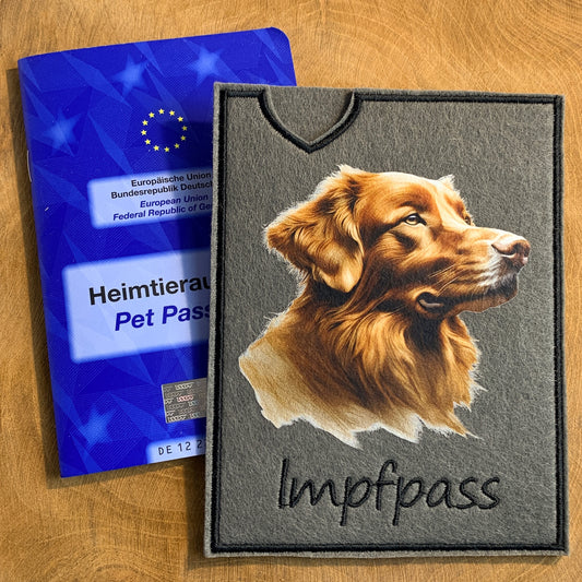 Nova Scotia Duck Tolling Retriever Impfpasshülle (Motiv 1)
