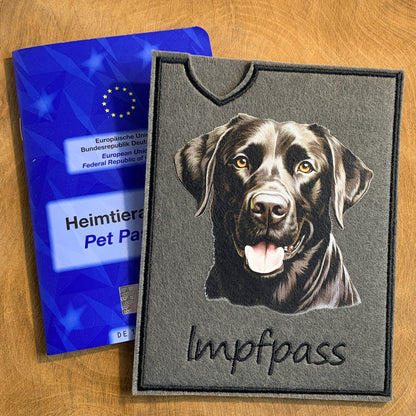 Labrador schwarz Impfpasshülle (Motiv 3)