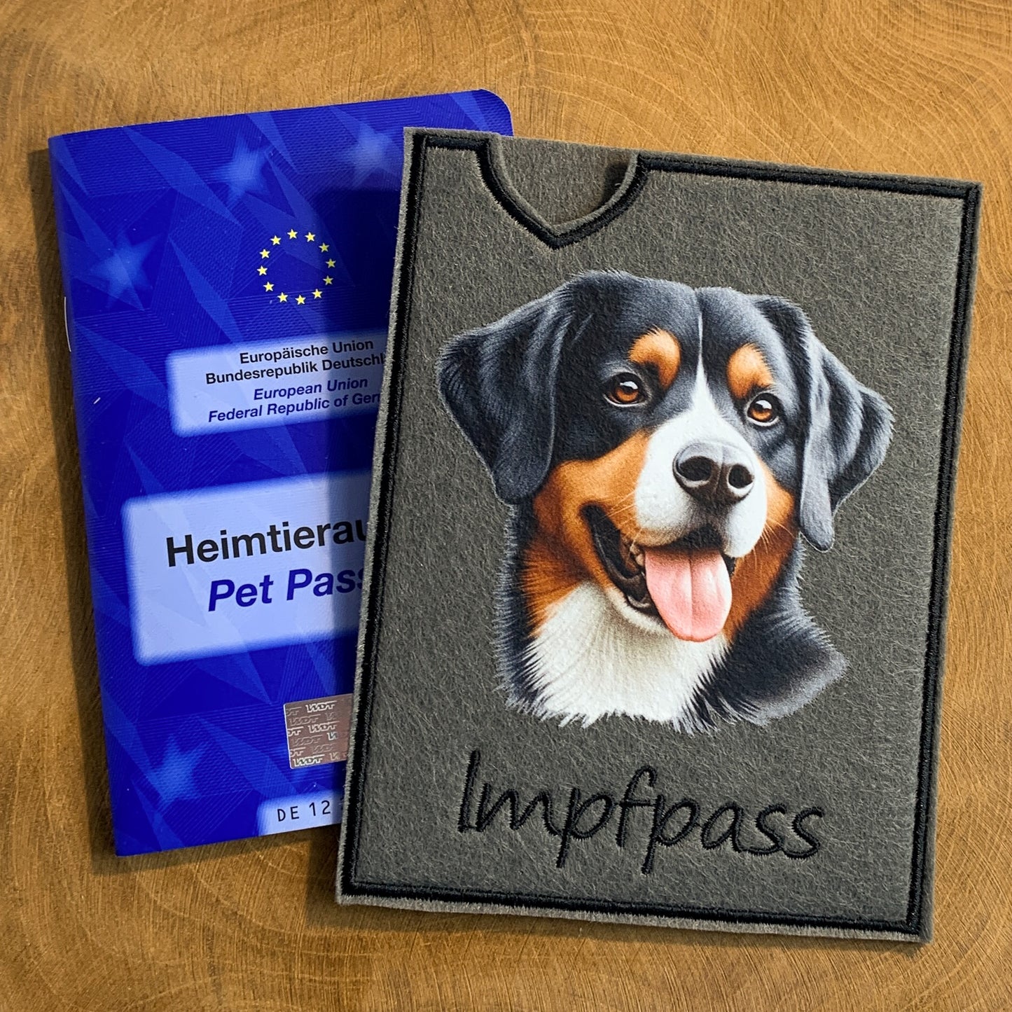 Entlebucher Sennenhund Impfpasshülle (Motiv 2)