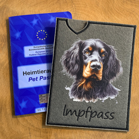 Gordon Setter Impfpasshülle (Motiv 2)