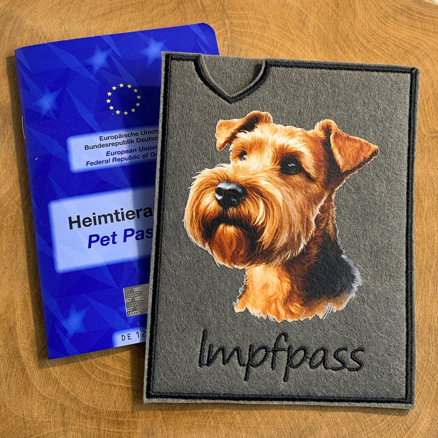 Irish Terrier Impfpasshülle (Motiv 1)
