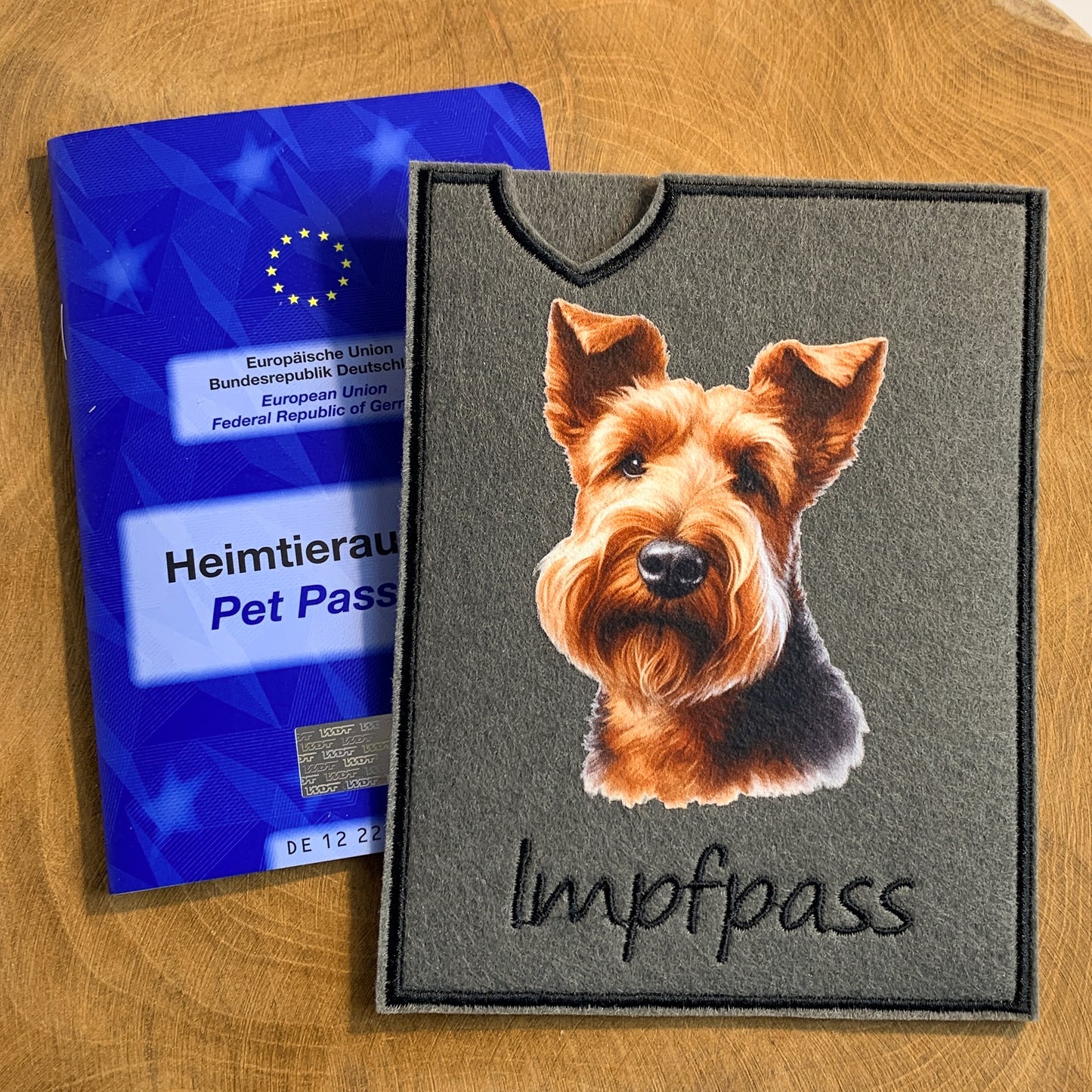 Irish Terrier Impfpasshülle (Motiv 2)