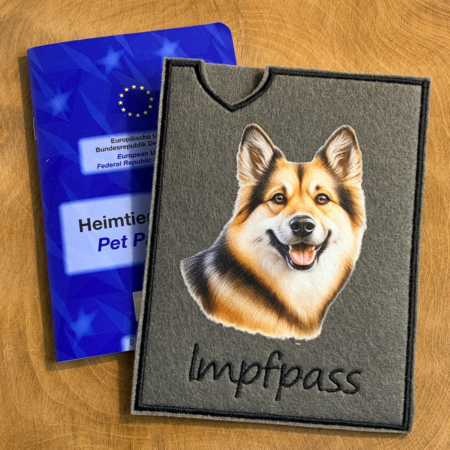 Norwegischer Buhund Impfpasshülle (Motiv 3)