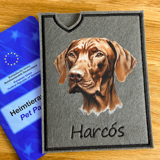 Vizsla Impfpasshülle – Seitenansicht