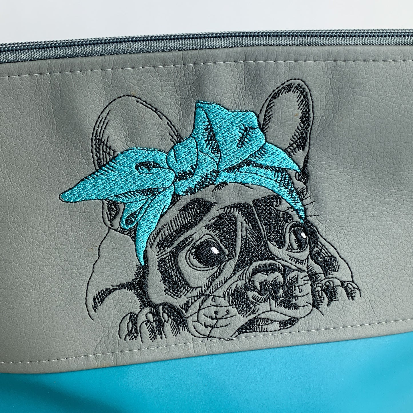 Französische Bulldogge Schleife - Umhängetasche