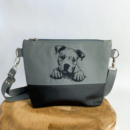 American Staffordshire Welpe Bax - Umhängetasche