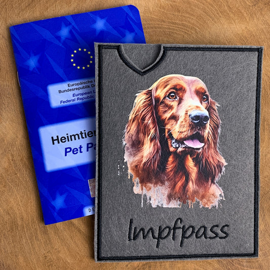 Irish Setter Impfpasshülle