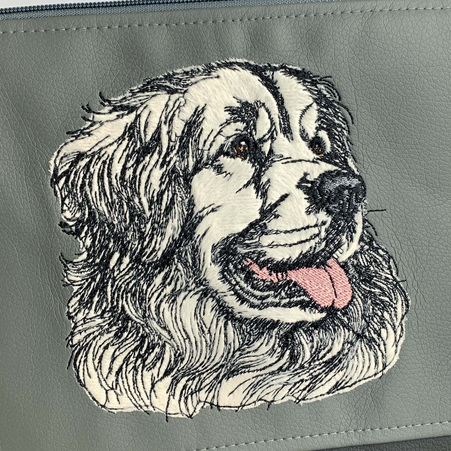 Hovawart hell Applikation Liandra - Umhängetasche