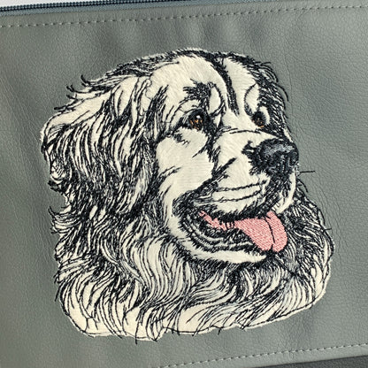 Hovawart hell Applikation Liandra - Umhängetasche