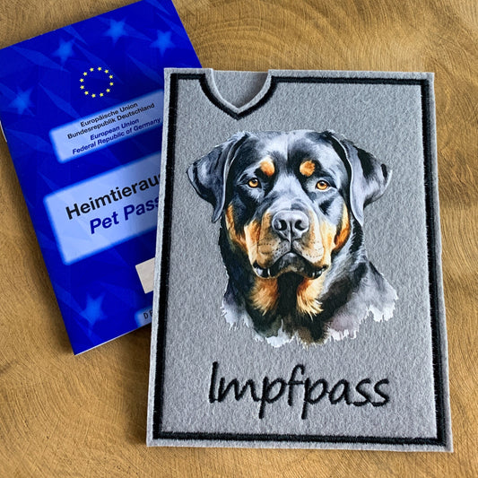 Rottweiler Impfpasshülle (Motiv 1)