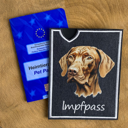 Vizsla Impfpasshülle – Seitenansicht
